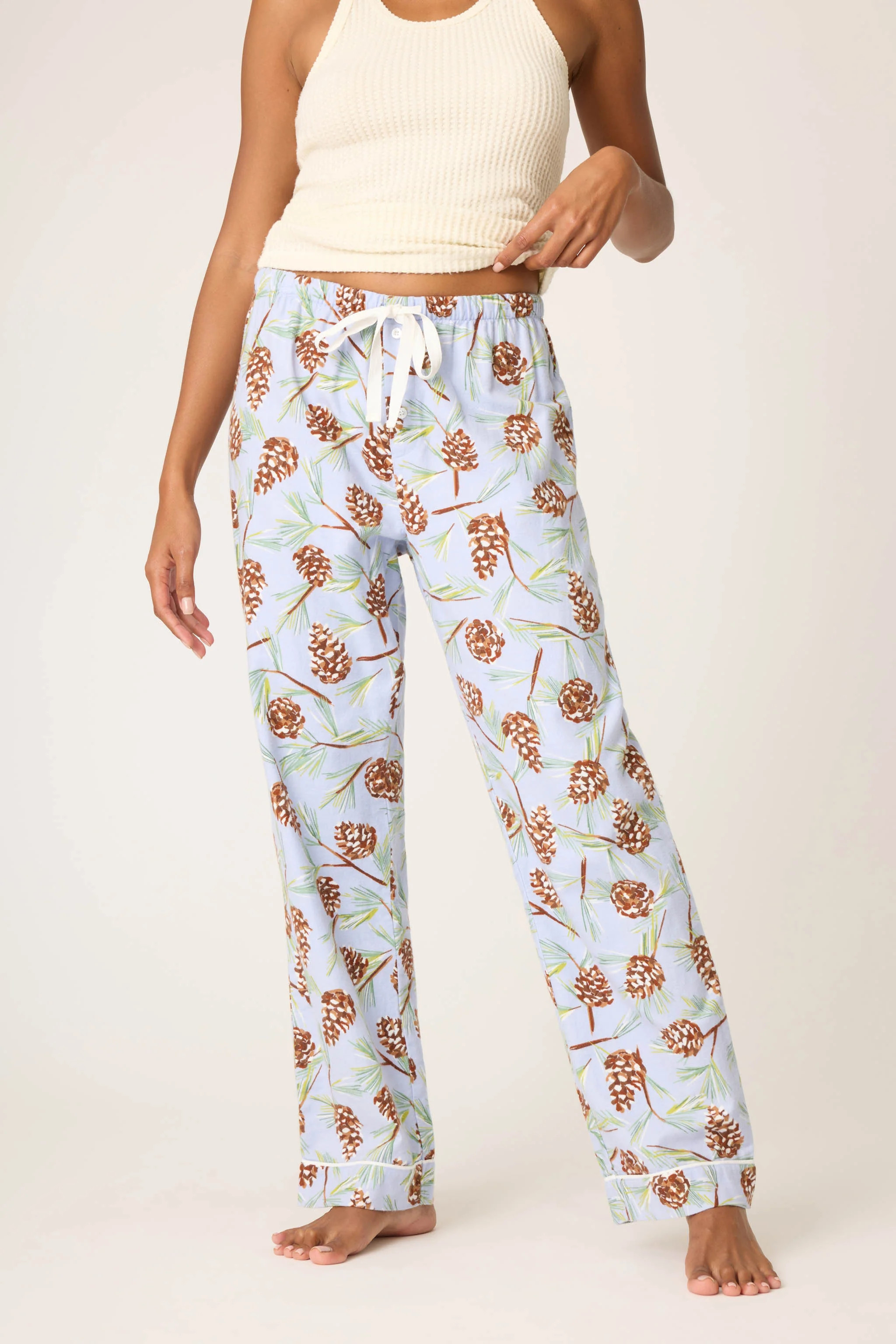 Feelin' Pine Winter Print Flannel Pant | PJ Salvage