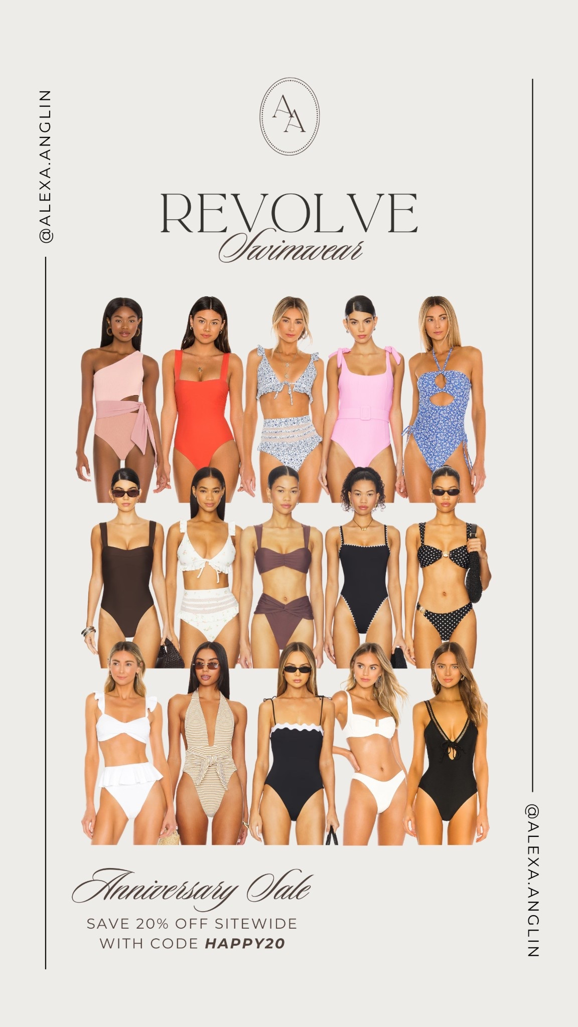 Revolve Anniversary Sale is here for today only!! Take 20% off sitewide (some exclusions) with code HAPPY20 at checkout. Shop everything from resort wear to wedding guest dresses, beauty, shoes, and more! + free 2 day shipping! 

Spring break // resort wear // spring trends // women’s swimwear // swimsuits // one piece swimwear // two piece swimwear // 

#LTKSwim #LTKspring #LTKSaleAlert