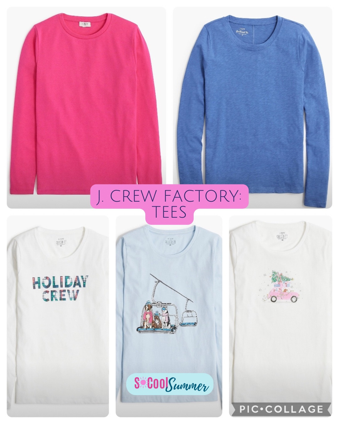 Tees at J. Crew Factory, including holiday tees for summers!

#hocsummer #coolsummer #lightsummer #truesummer #softsummer #pastelsummer #darksummer #brownsummer #sweetpeasummer #summerpalette #summerfinds

#LTKSaleAlert #LTKHoliday #LTKSeasonal