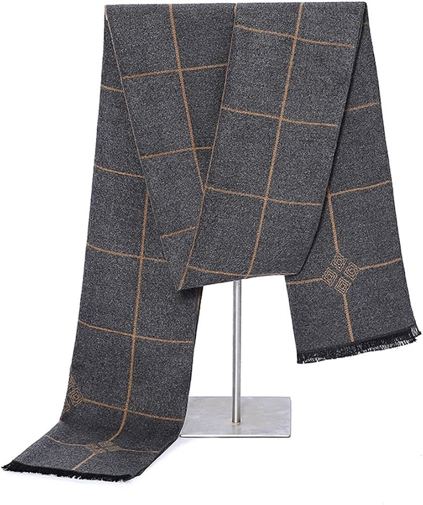 Mens Scarves Winter Warm Fashion Formal Classic Long Soft Scarf for Men Holiday Gift | Amazon (US)