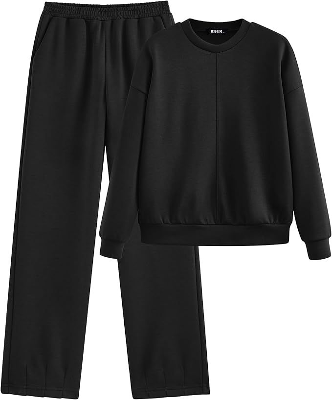 BTFBM 2024 Women 2 Piece Outfits Long Sleeve Pullover Jogger Pants Lounge Sets Fall Winter Sweats... | Amazon (US)