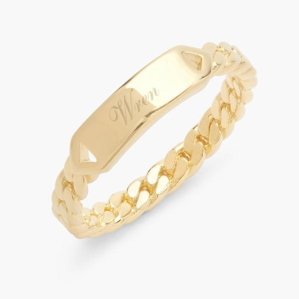 Quinn Name Bar Ring | Brook and York