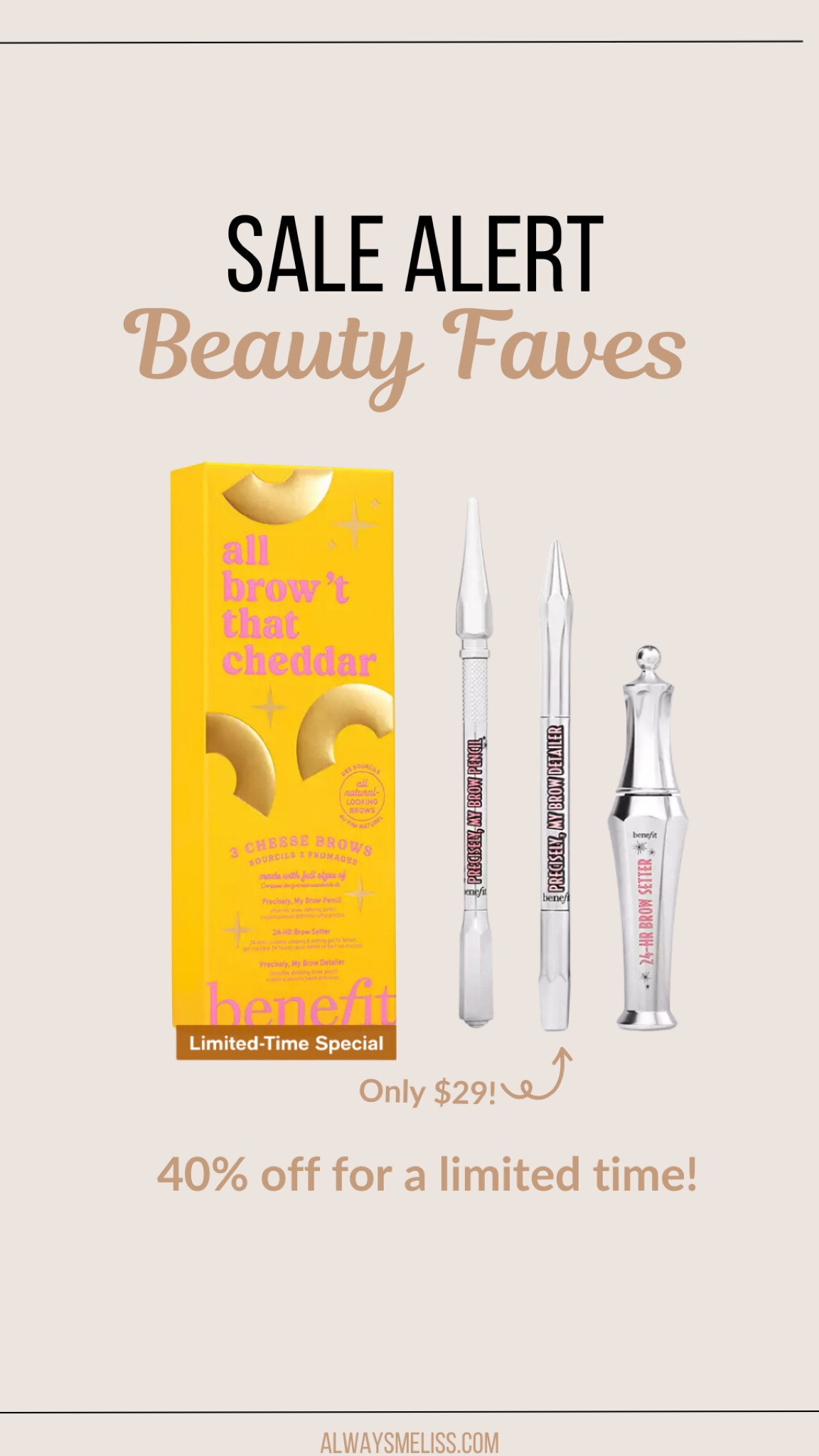 Sale alert on this brow set!! 40% off for a limited time and has tons of great reviews!

Beauty
Make up
Brows

#LTKBeauty #LTKFindsUnder50 #LTKSaleAlert