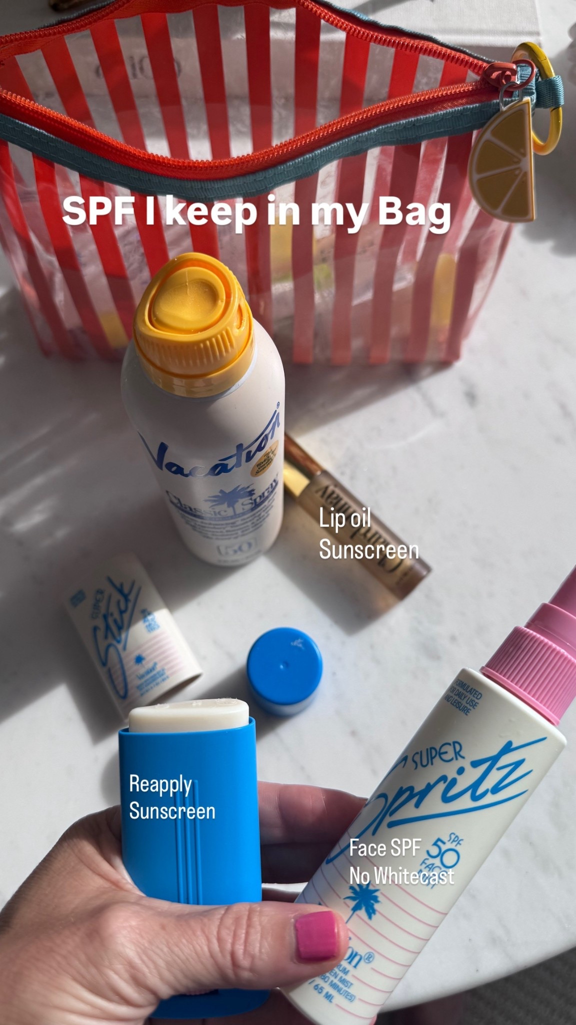 SPF I keep in my bag and actually reapply throughout the day ☀️ these are my go-to sunscreen sticks, sprays and mists that make it easy to stay protected without messing up makeup. I’ve been restocking these during the Bluemercury sale since I use them daily and go through them quickly. If you’re building an everyday SPF routine, these are all linked for easy shopping. These face SPFs and body SPF are perfect for beach days, beach vacation, and pool days. Follow me on LTK for daily beauty, home decor and Amazon finds.

#LTKSaleAlert #LTKSeasonal #LTKBeauty