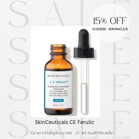 SkinCeuticals 15% off with code SKINC15
Skin care, beauty, skin, vitamin C, serum, serum, healthy skin, sale 

#LTKsalealert #LTKbeauty