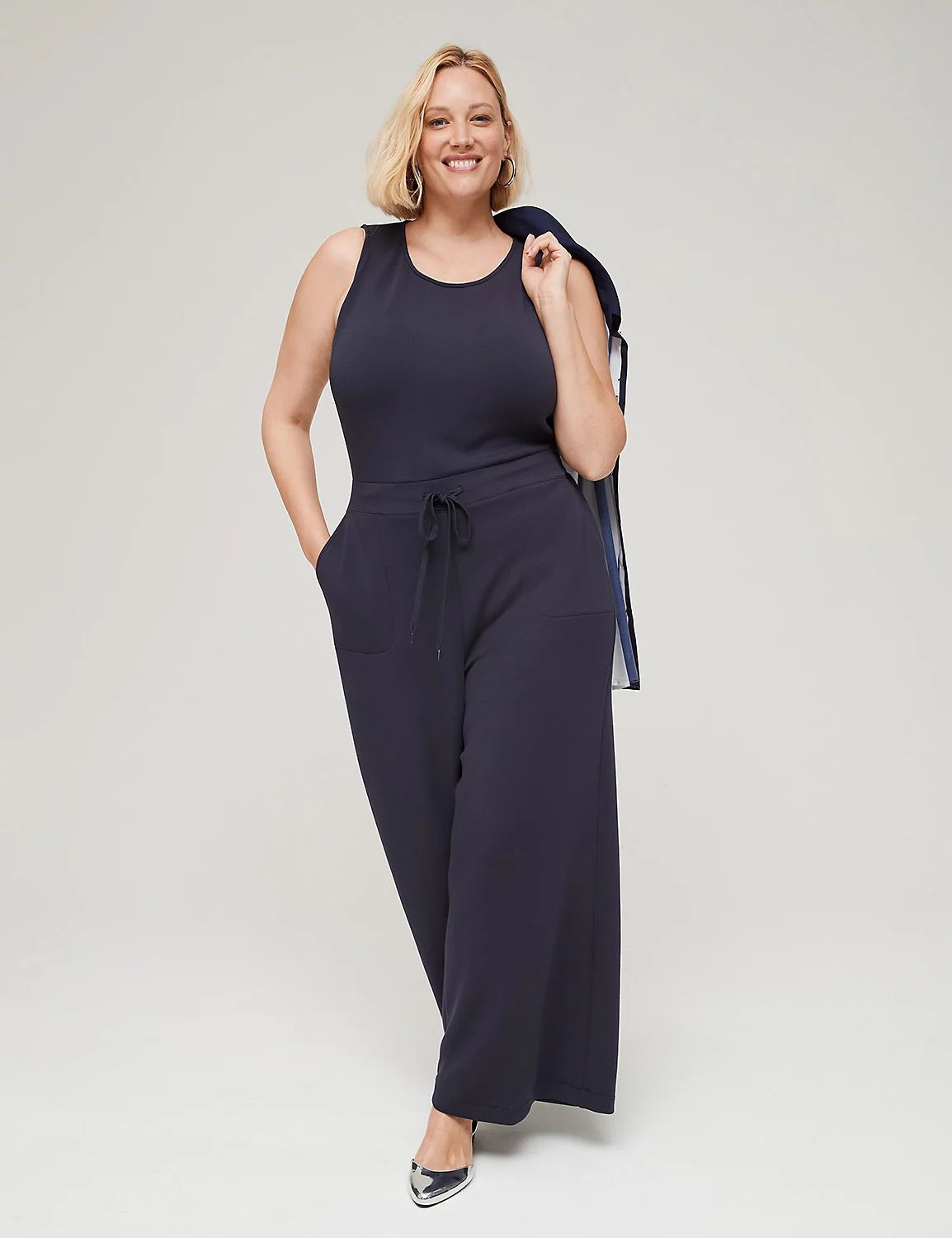 Journey Tie-Waist Wide Leg Jumpsuit | LaneBryant | Lane Bryant (US)