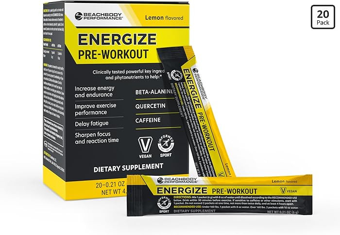 BODi Energize Pre Workout Powder - Beta-Alanine, Quercetin & Low-Dose Caffeine Formula for Enhanc... | Amazon (US)
