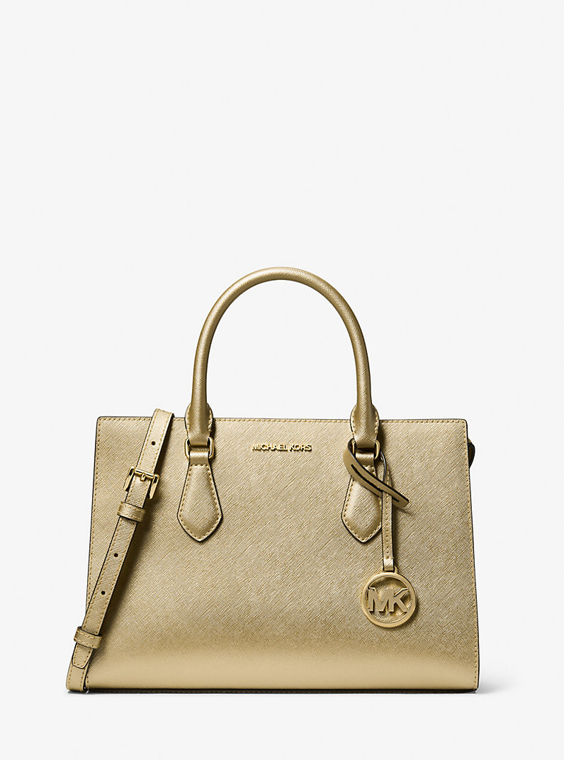 Sheila Medium Metallic Satchel | Michael Kors US