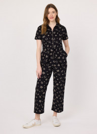 Mork Western Print Short Sleeve Boilersuit | Joanie