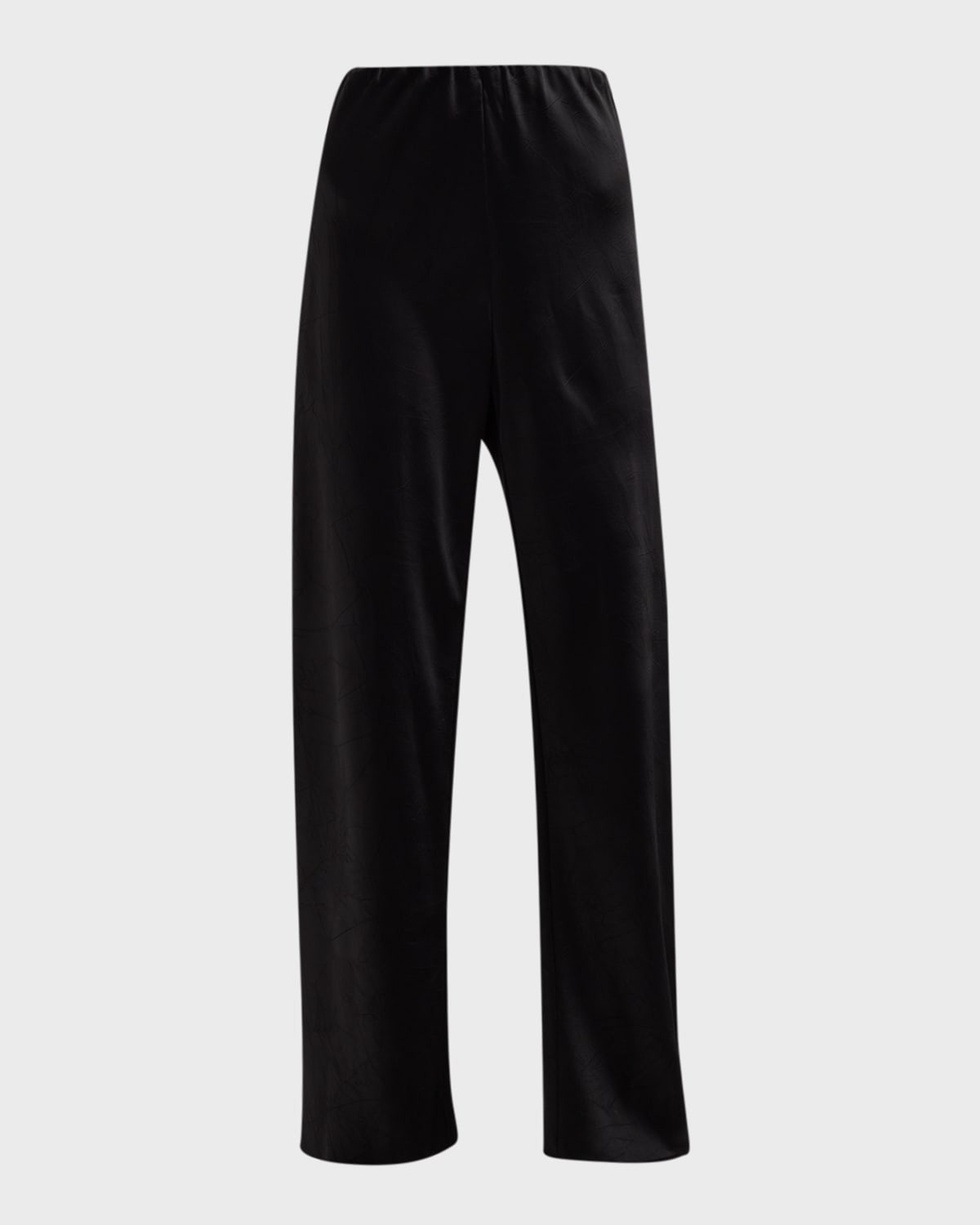 Fluid Bias-Cut Crushed Satin Pants | Neiman Marcus