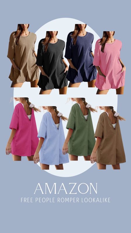 Such a great every day outfit from Amazon! Looks just like the viral Free People romper!! Comes in 8 different colors!

#LTKfindsunder50 #LTKU #LTKstyletip