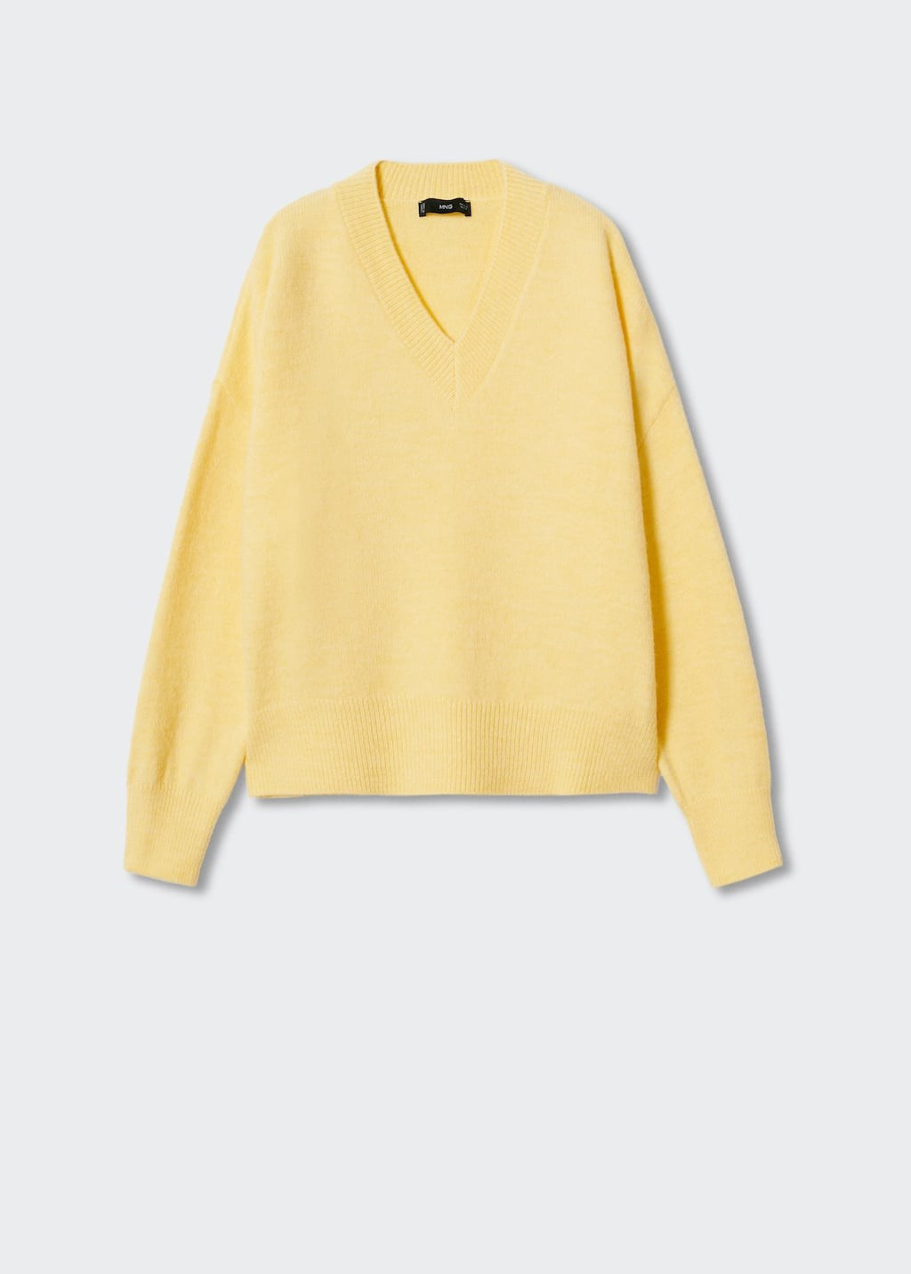 V-neck knit sweater | MANGO (US)