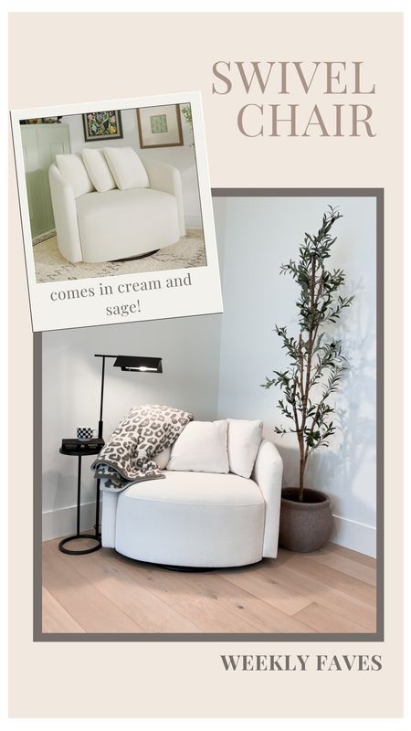 Weekly favorites - we are loving this swivel chair! It comes in cream and sage! 

Weekly favorites, top sellers, swivel chair, home finds 

#LTKSeasonal #LTKhome