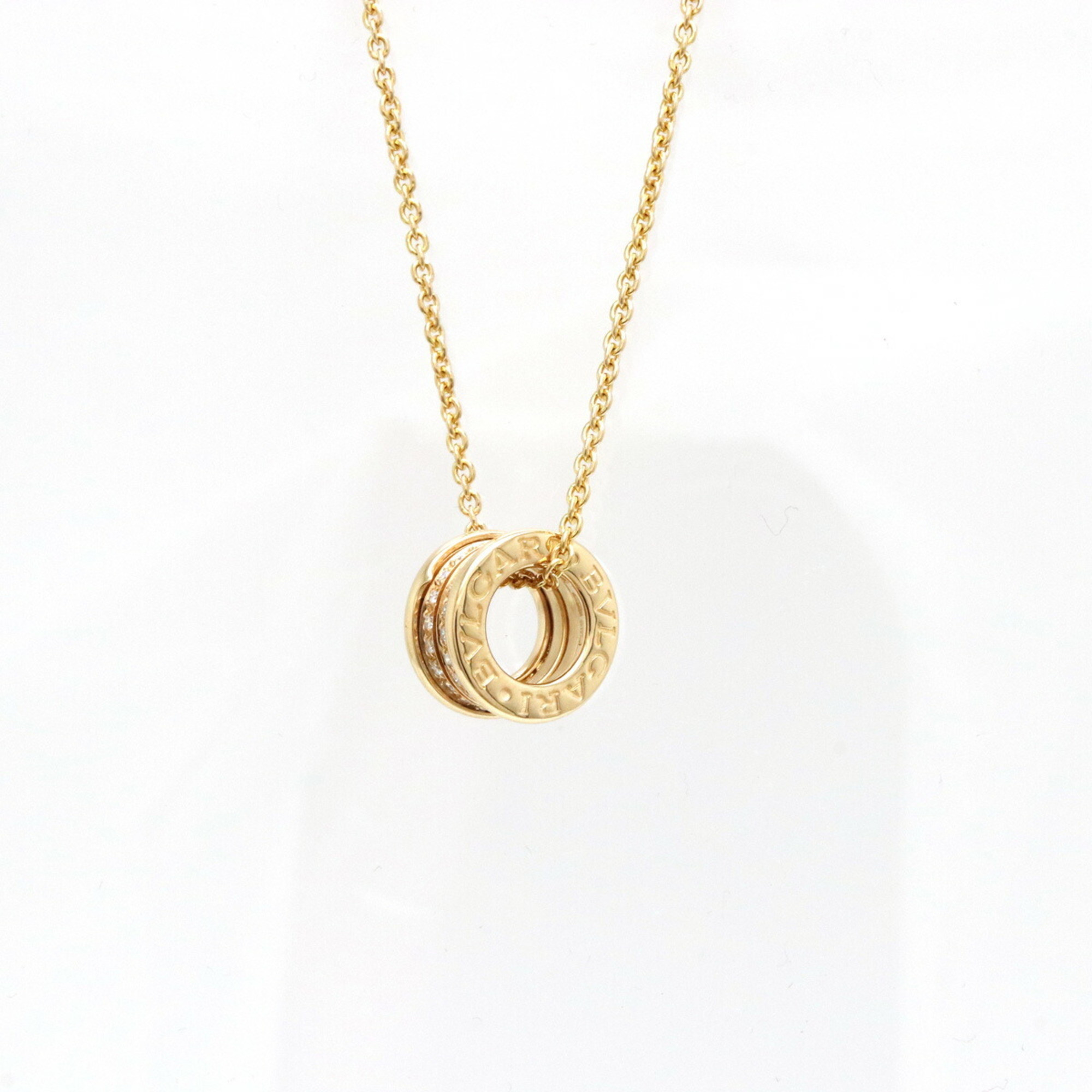 Pre-Owned BVLGARI B-zero1 B.zero1 Necklace Pendant K18YG 750YG Yellow Gold Diamond (Like New) | Walmart (US)