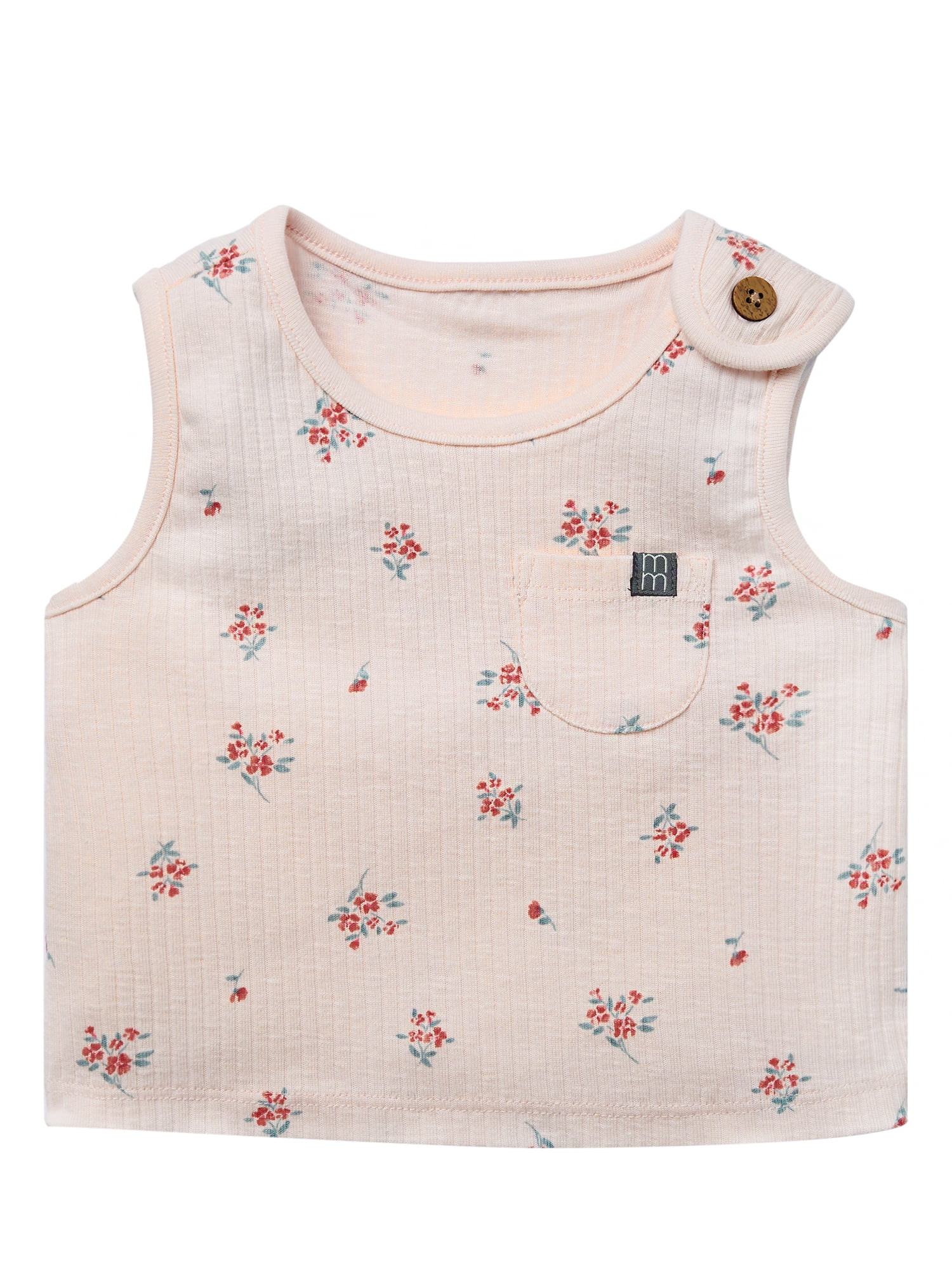 Modern Moments by Gerber Baby Neutral Organic Tank Top With Pocket, Sizes 0/3 Months - 24 Months ... | Walmart (US)