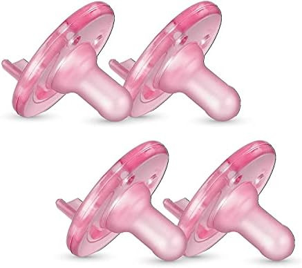 Philips AVENT Soothie 3-18 months, pink/pink, 4 pack, SCF192/47 | Amazon (US)