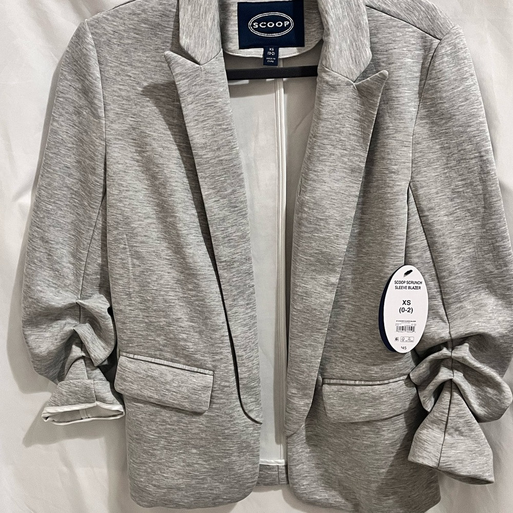 Scoop Women's Light Gray Blazer Jacket | Poshmark
