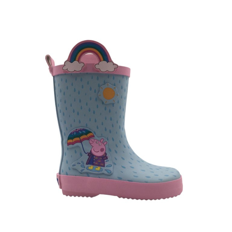Peppa Pig Little & Big Girls Rainbow Rainboot | Walmart (US)