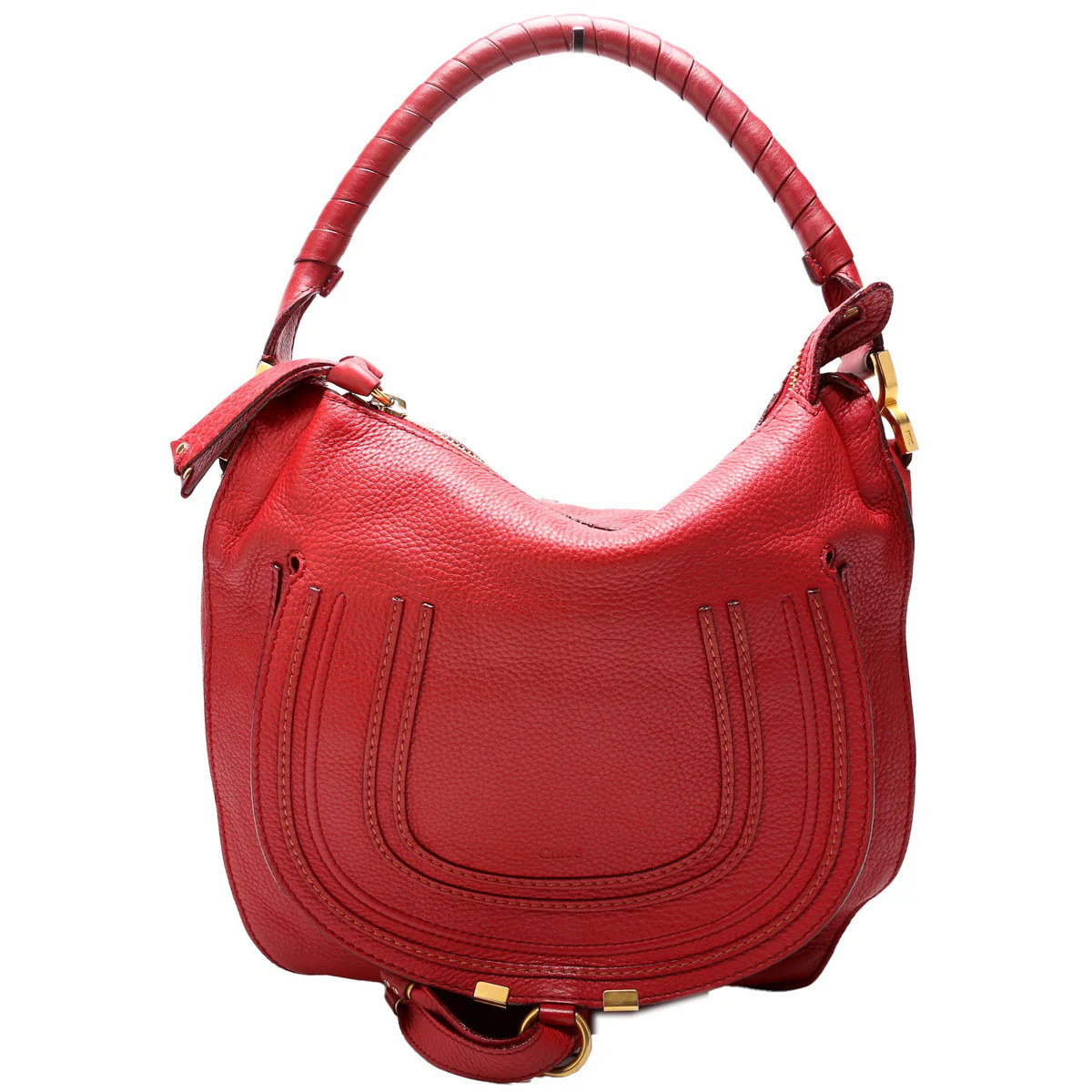 Marcie Hobo Medium Red | Keeks Designer Handbags