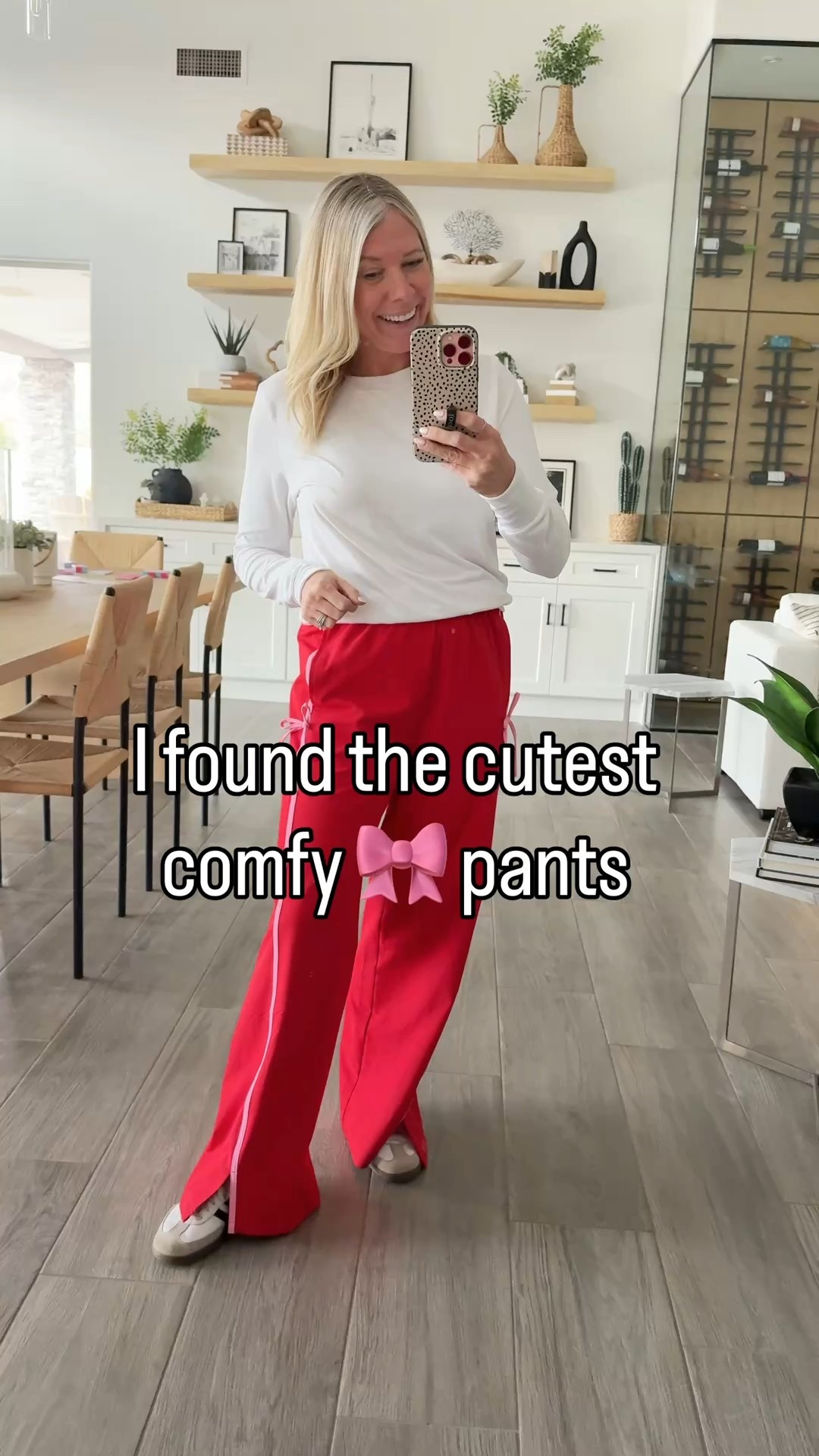 Size XS pants and small vuori tee. Size 7.5 samba I went down a half size 

#LTKOver40 #LTKmomlife #LTKValentine