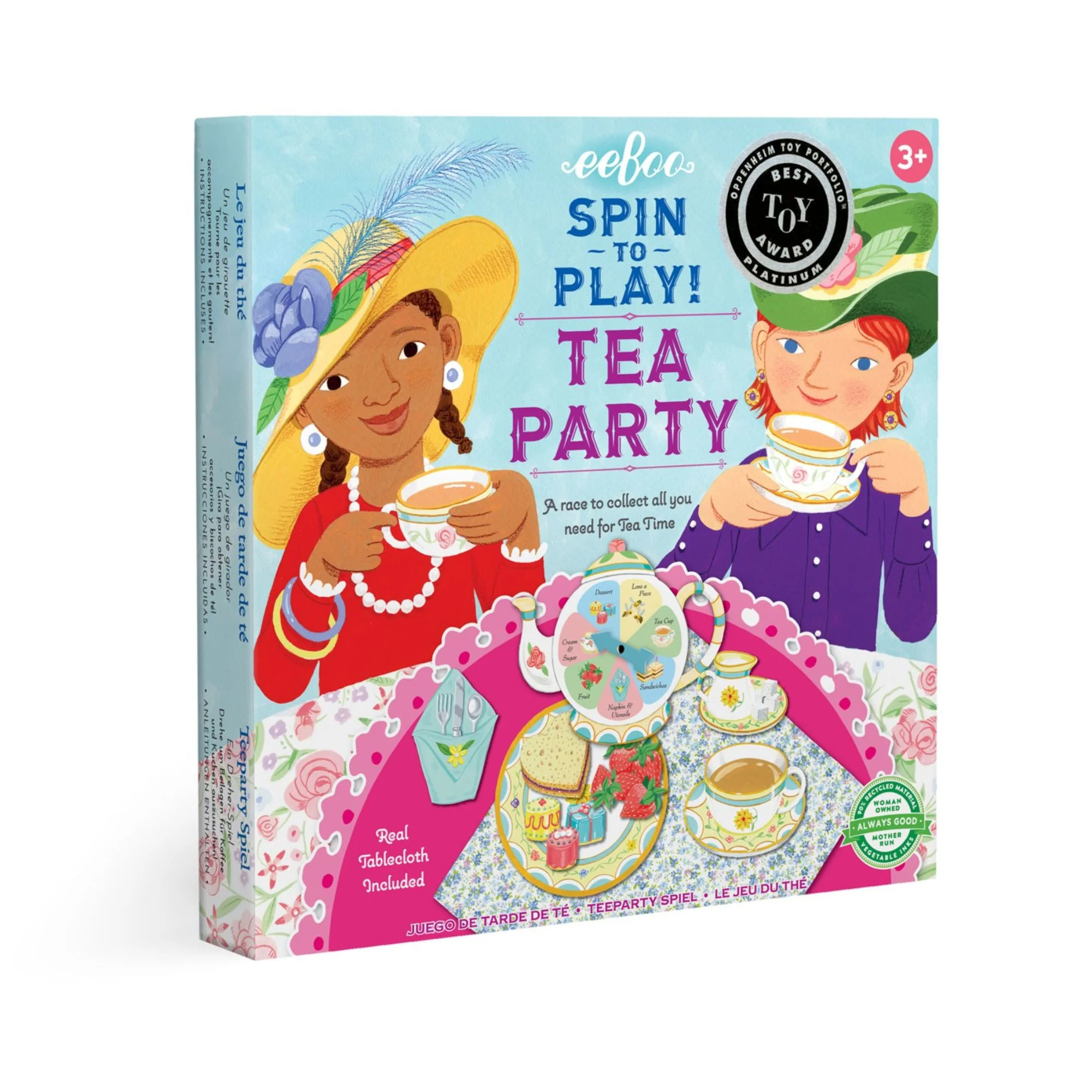 eeBoo: Tea Party Spinner Game, Develops Patience and Social Skills for Children, 2 to 4 Players, ... | Walmart (US)