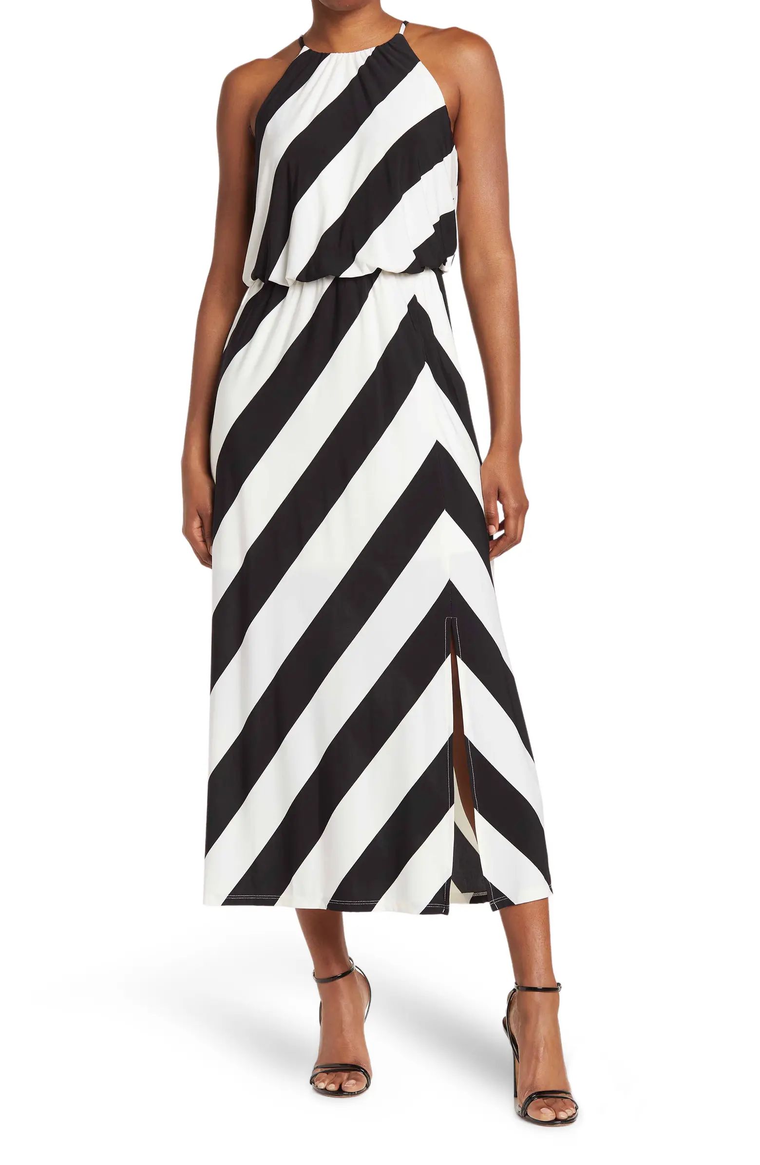 London Times Stripe Blouson Maxi Dress | Nordstromrack | Nordstrom Rack