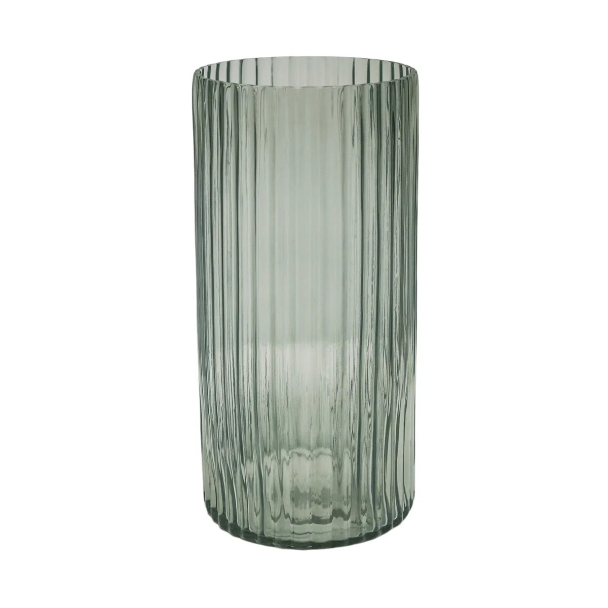 Daphne Ribbed Vase - Sage | Olivia's