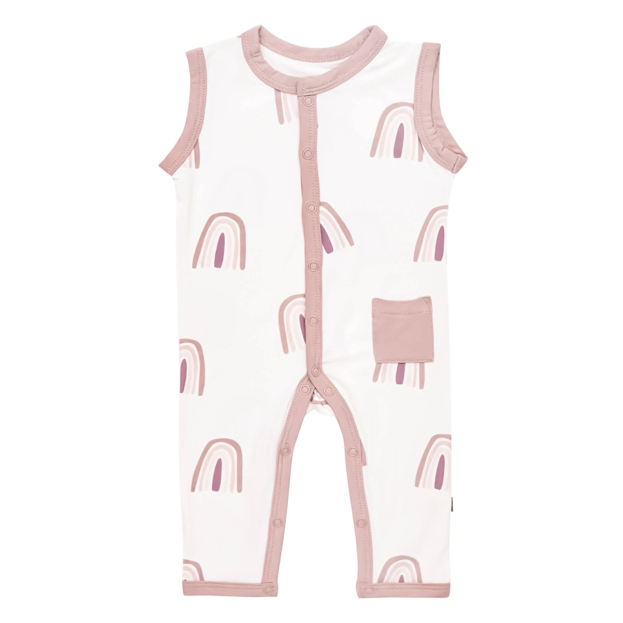 Sleeveless Romper in Sunset Rainbow | Kyte BABY