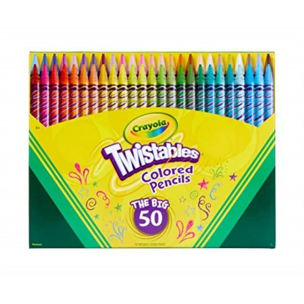 Crayola Twistable Colored Pencils (50 Pieces) - Walmart.com | Walmart (US)