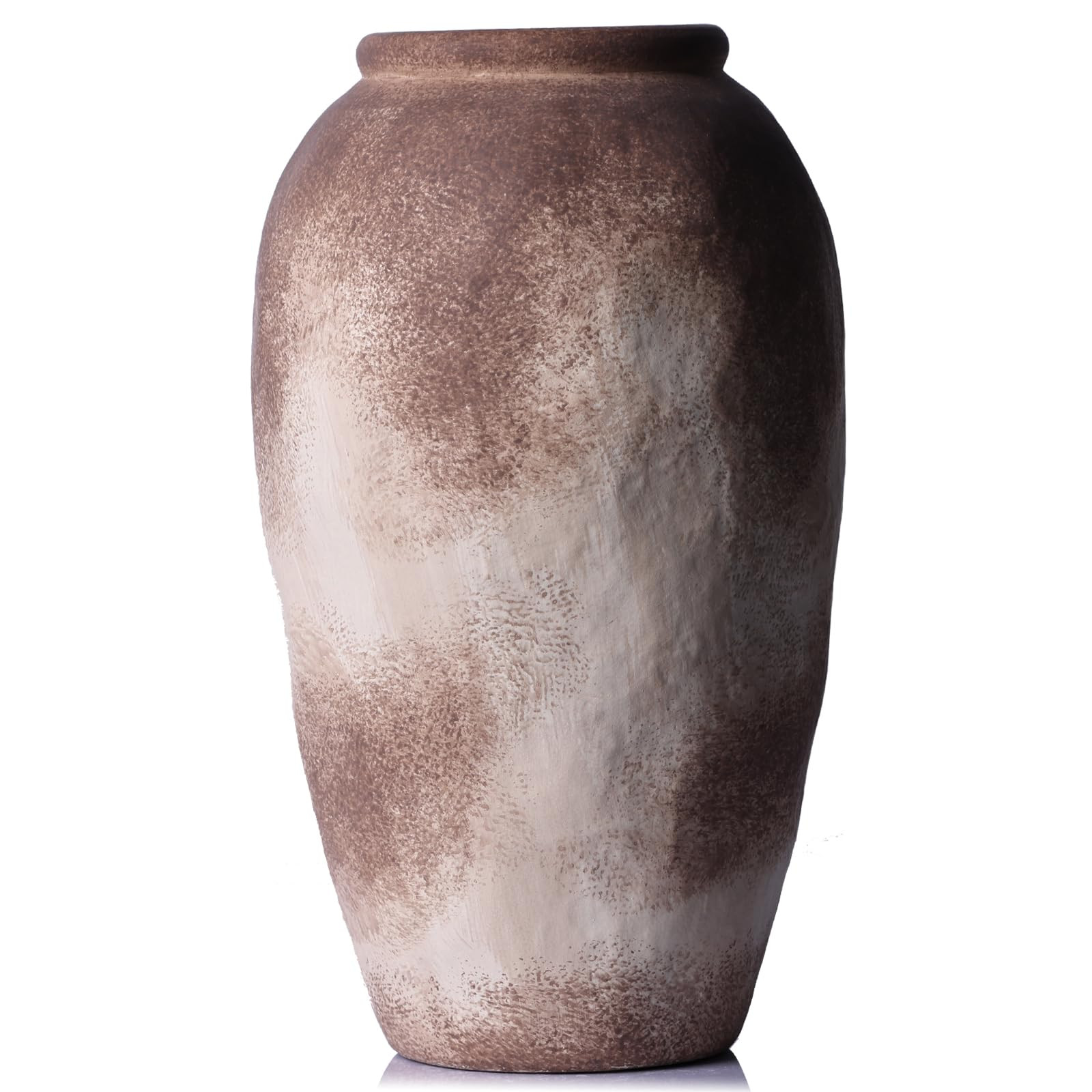 XMGZQ 12" Tall Wabi-Sabi Vase,Brown Ceramic Vase,Handmade Rustic Ceramic Flower Vase,Boho Decorat... | Amazon (US)