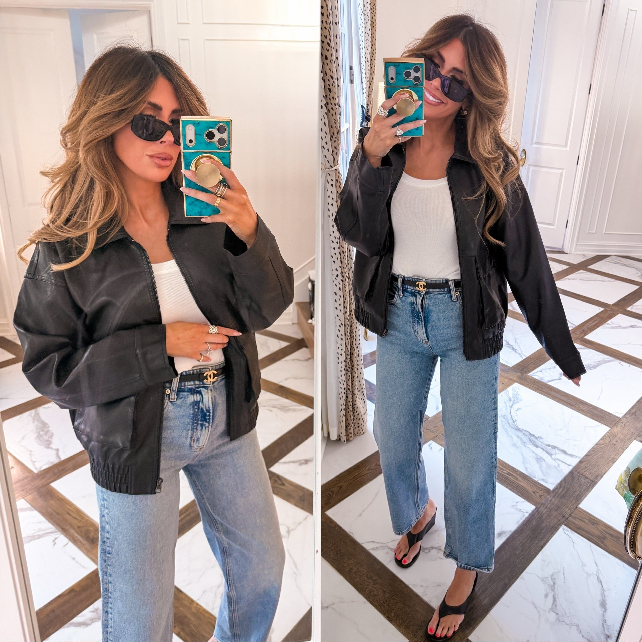This faux leather jacket is gooood and so affordable! Wearing an XS in the jacket and  US 4 in the jeans!!

Nordstrom sale, NSALE, Nordstrom sale finds, Nordstrom finds, Nordstrom sale, Anniversary sale, Nordstrom jeans, Nordstrom tops, Sunglasses, Travel outfit, Gemma Beauty, Emily Ann Gemma #LTKStyleTip

#LTKSaleAlert #LTKootd #LTKSeasonal