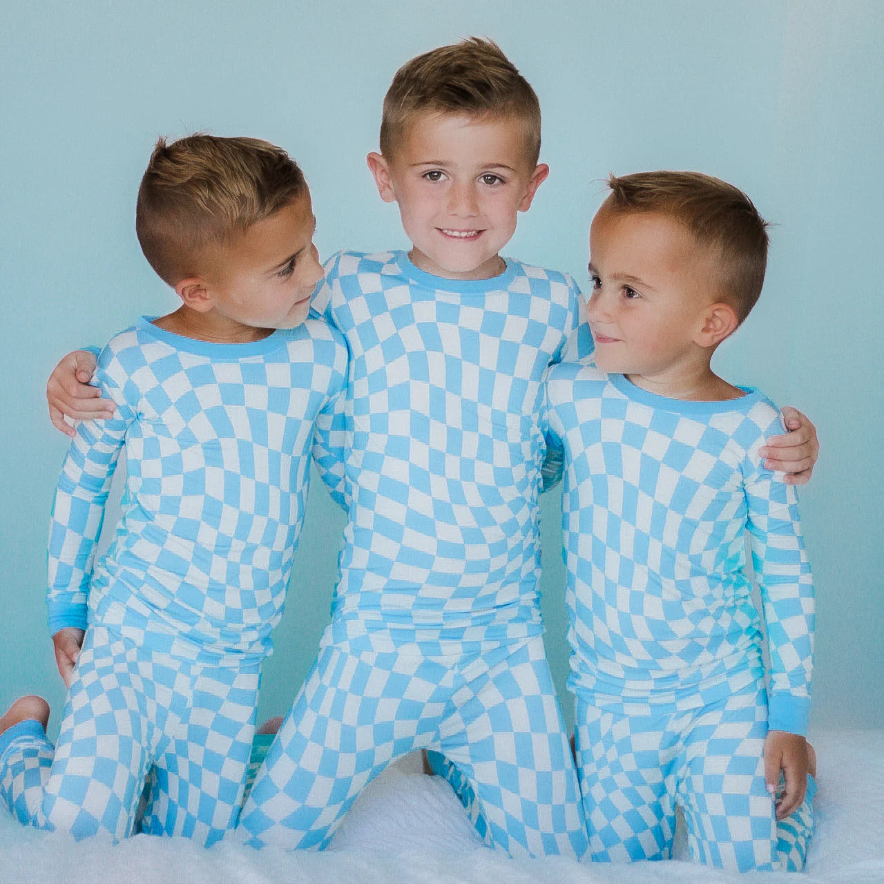 Ocean Waves Check Dream Set | PEGGI + ME