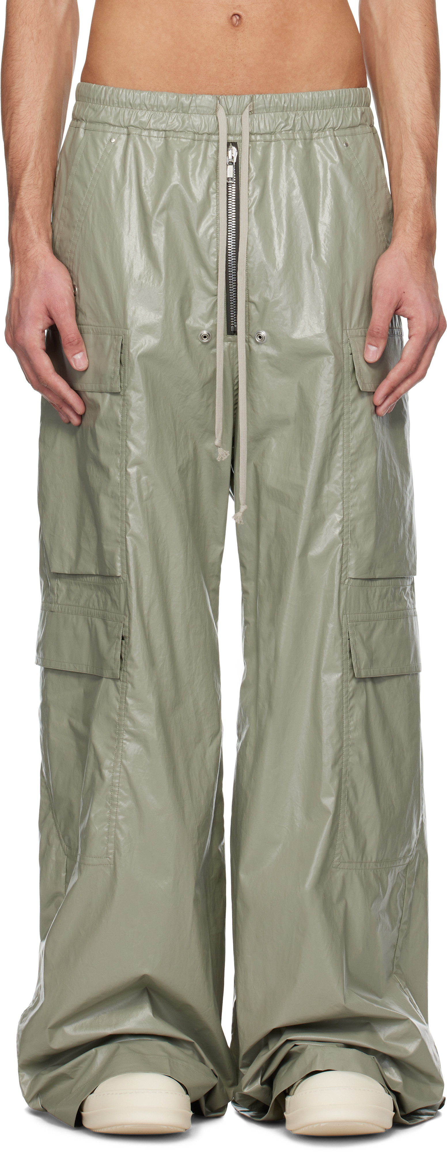 Rick Owens Green Hollywood Cargobela Cargo Pants | SSENSE