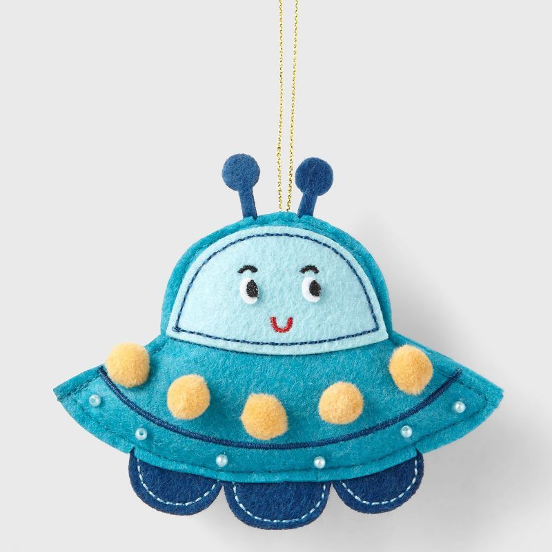 Fabric Spaceship Christmas Tree Ornament Blue - Wondershop™ | Target