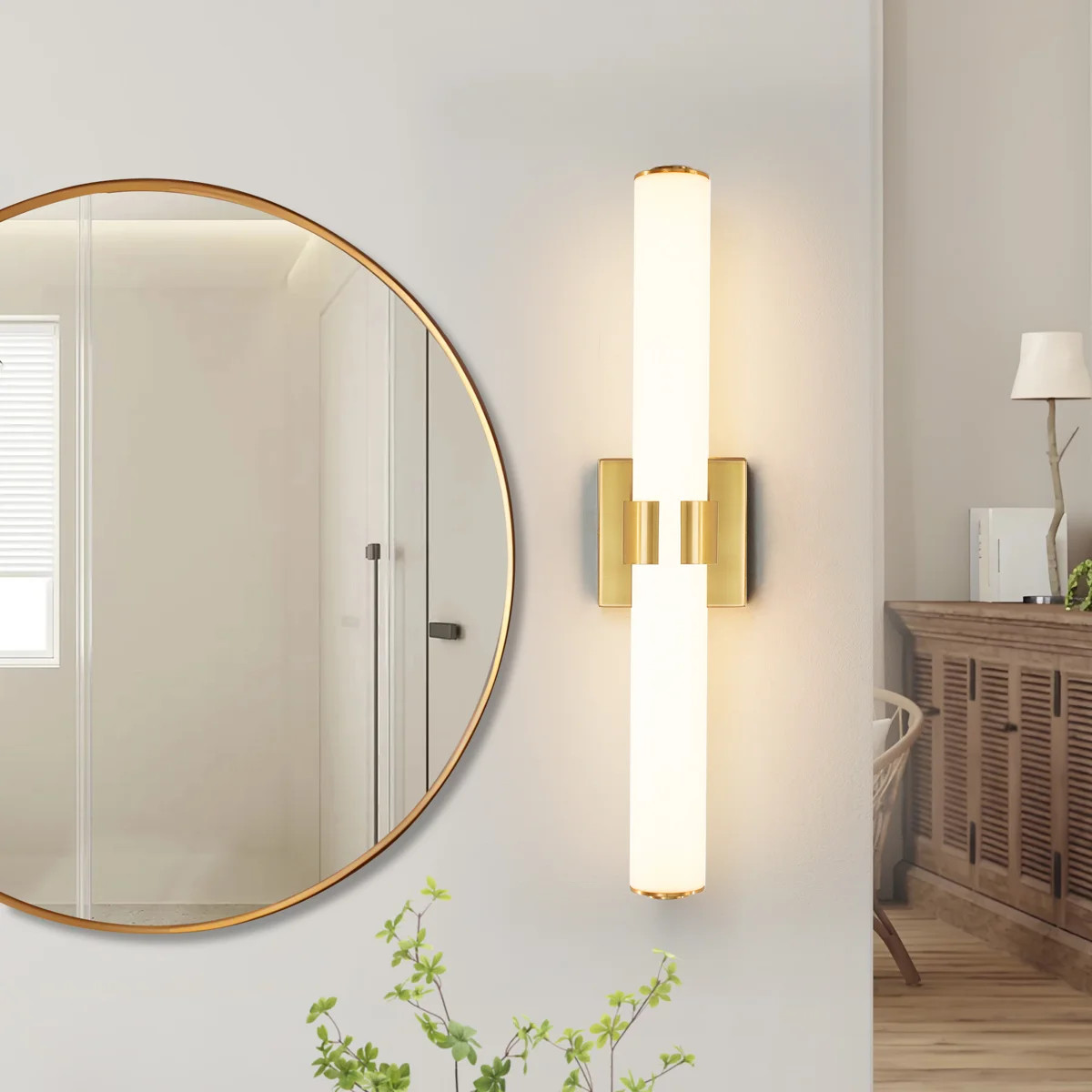 Jesseray 1-Light Integrated LED Dimmable Bathroom Vanity Light Bar with Acrylic Shade | Wayfair North America