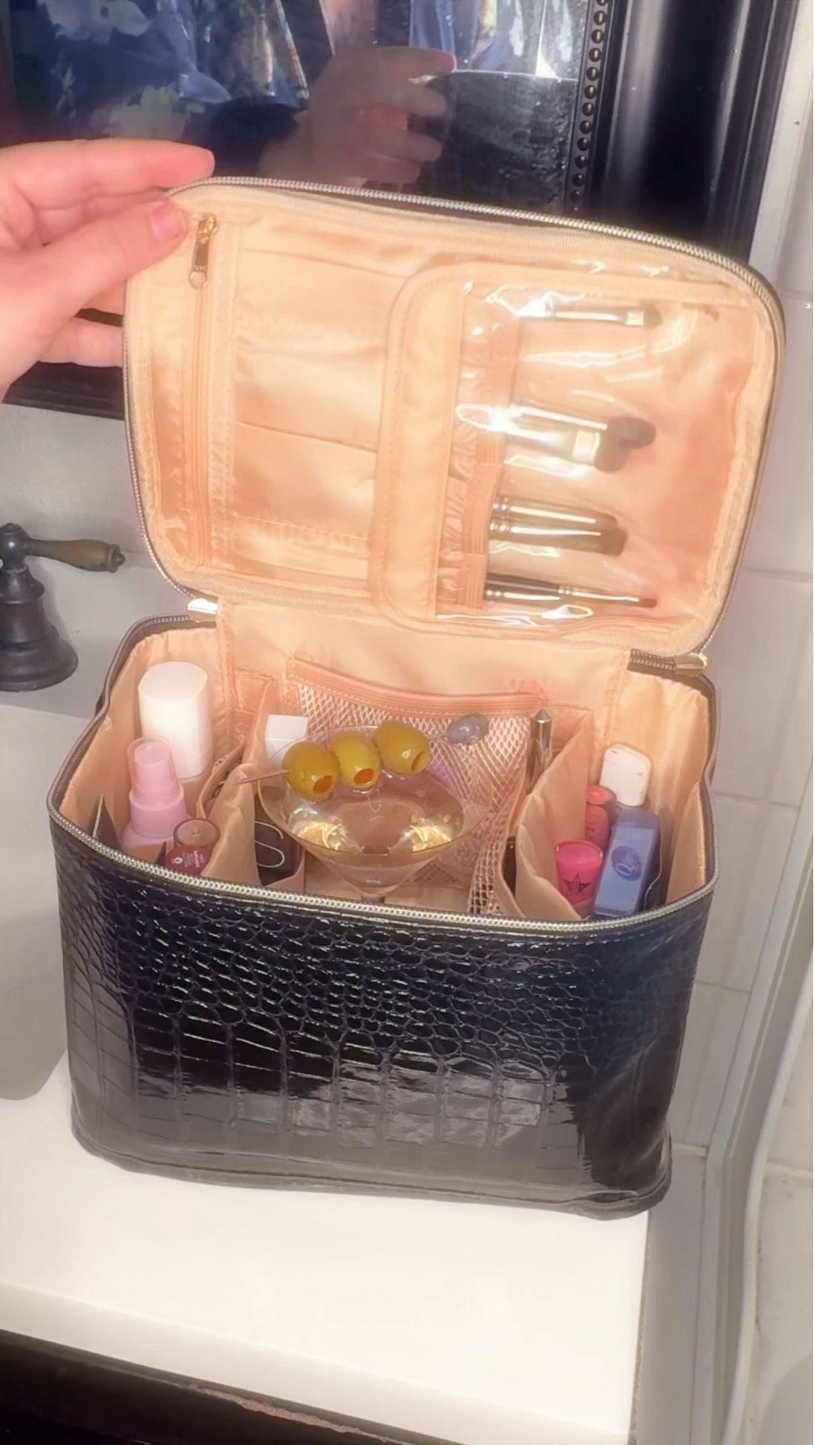 The perfect travel makeup bag/train case for all the essentials 

#LTKBeauty #LTKTravel #LTKFindsUnder50