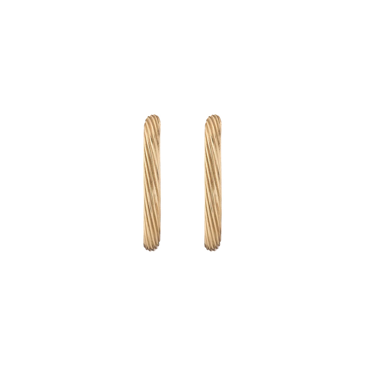 Aurate x Marilyn Monroe: Twisted Rope Hoop Earrings | AUrate New York