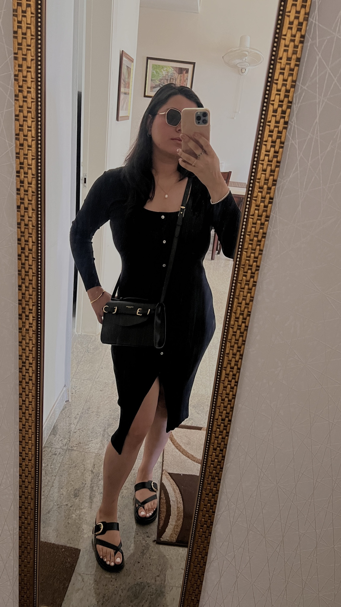 Black is always the answer. 
Dress and footwear both are Zara 

#LTKootd #LTKU #LTKgrwm