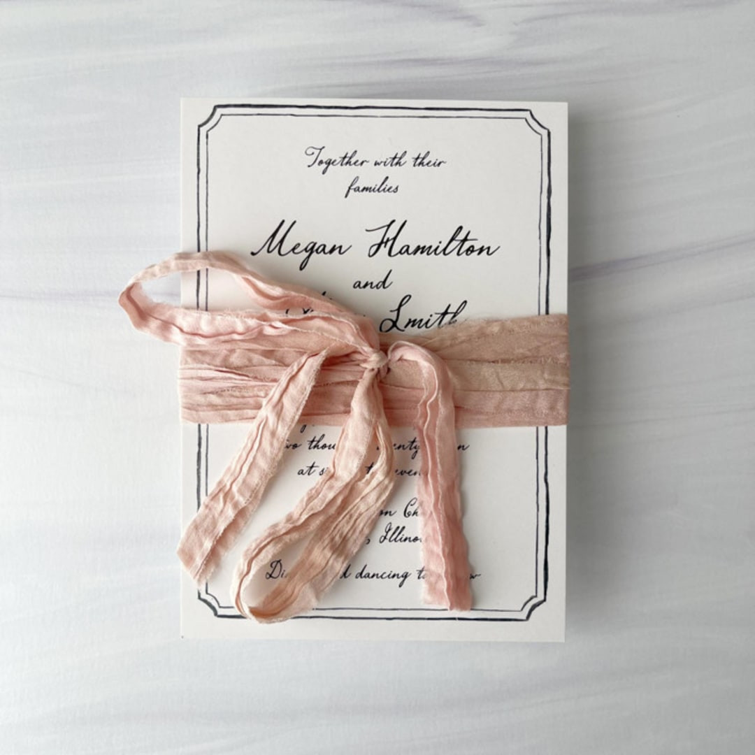 Fair Trade Recycled Silk Ribbon - Variegated Pink | Minted