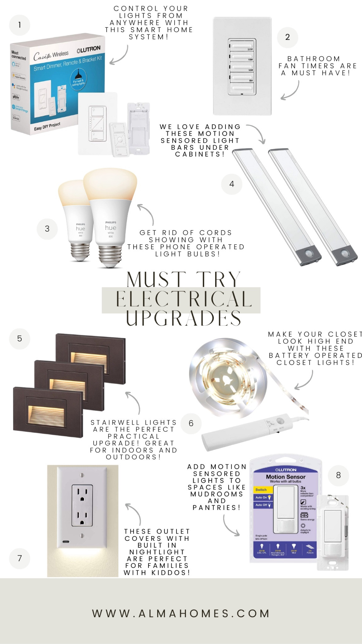 If you’re looking to upgrade your home, try adding in a few of these easy electrical upgrades! 

#LTKhome #LTKfamily #LTKFind