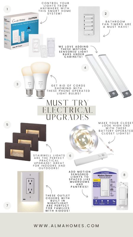 If you’re looking to upgrade your home, try adding in a few of these easy electrical upgrades! 

#LTKhome #LTKfamily #LTKFind