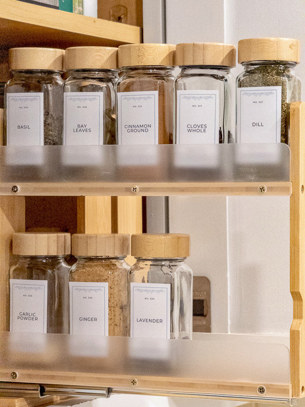My spice cabinet used to take up way too much space.  Jars falling over, herbs buried in the back, total chaos. I finally found the fix, and it turned into my favorite kitchen project yet.

First, the SpaceAid sliding spice drawer organizer. It takes a little assembly (screwdriver included, though a power drill speeds it up), but once it's in, every jar slides out smoothly with zero spills or knocked-over herbs.

Then I took it one step further with vintage-style printable labels from my Etsy shop — soft blue and white design, minimalist and classy. I printed them onto Cricut sticker paper, used a pencil and ruler to trace the cut lines so I could erase them later, then trimmed with scissors or a paper cutter and stuck them onto clear glass jars from Amazon.

The organizer alone is a game changer. Add the matching labels and it's the prettiest, most functional spice drawer I've ever had.

Shop my post below for the organizer, sticker paper, jars, and the link to my Etsy label listing!
 

 #LTKHome
