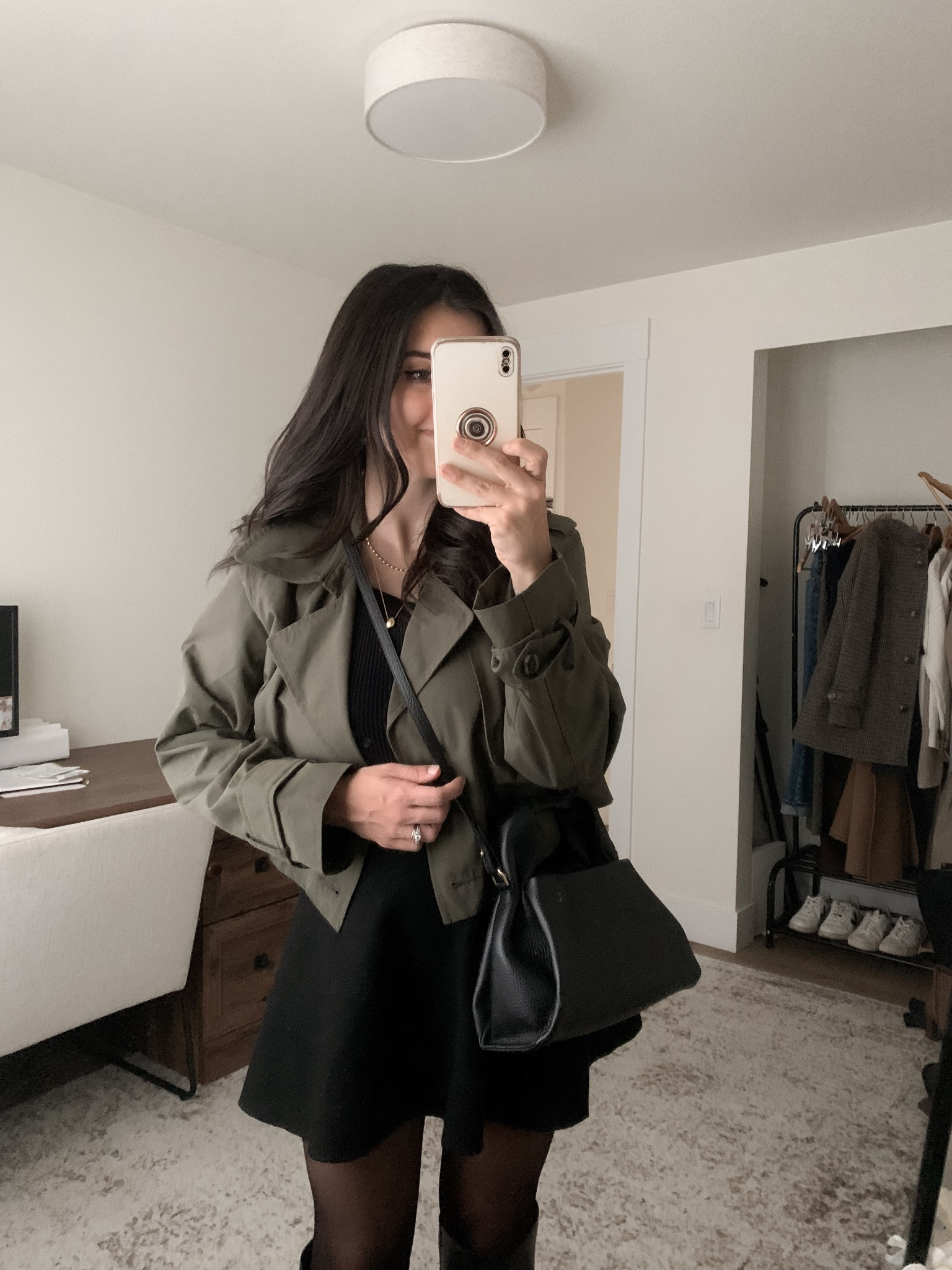 Jacket and skirt XS 
Tank S 
Boots tts ! 

#LTKfindsunder100 #LTKfindsunder50 #LTKsalealert