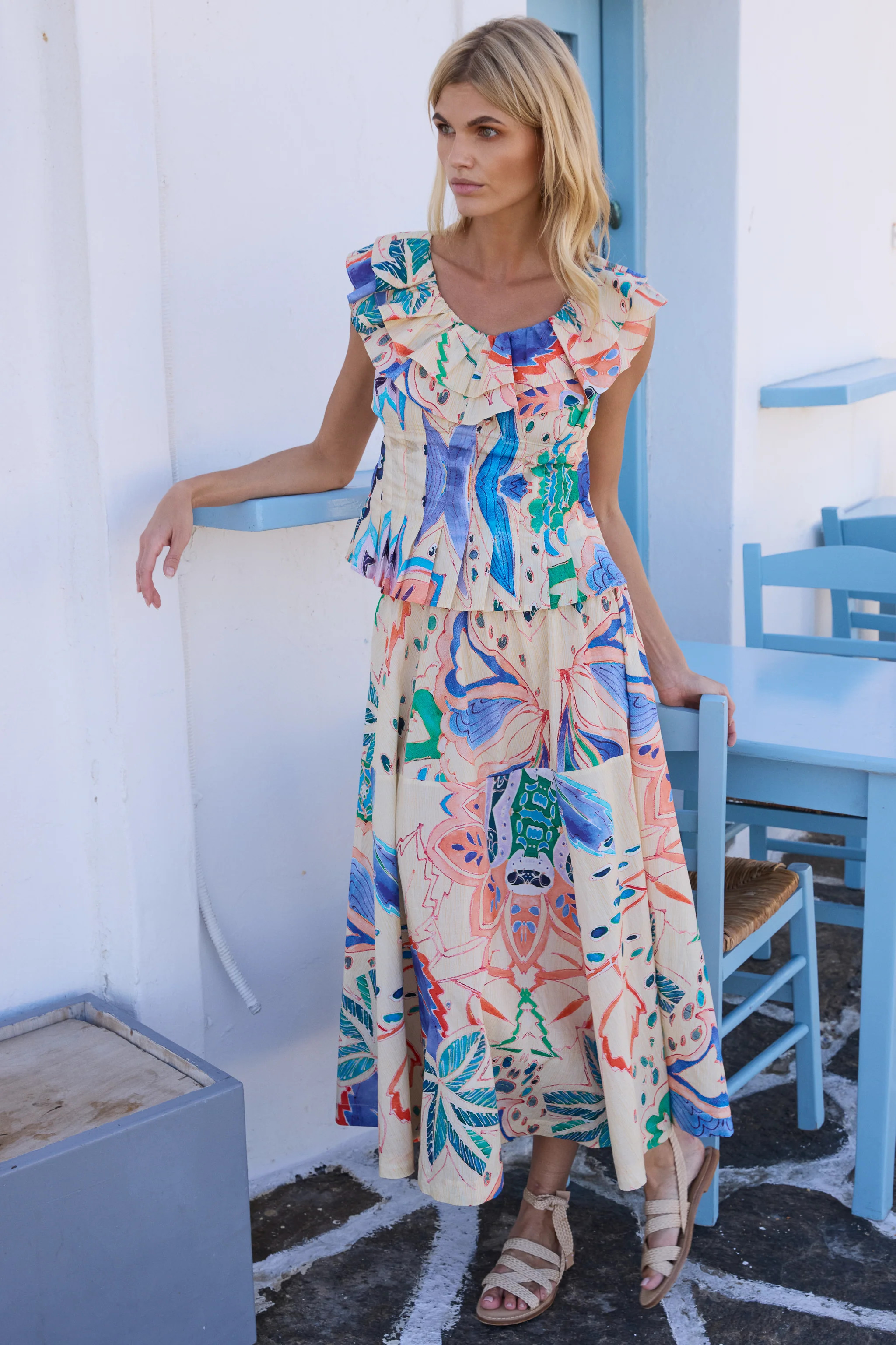 Olivia Skirt- Antico Cream | Oliphant Design