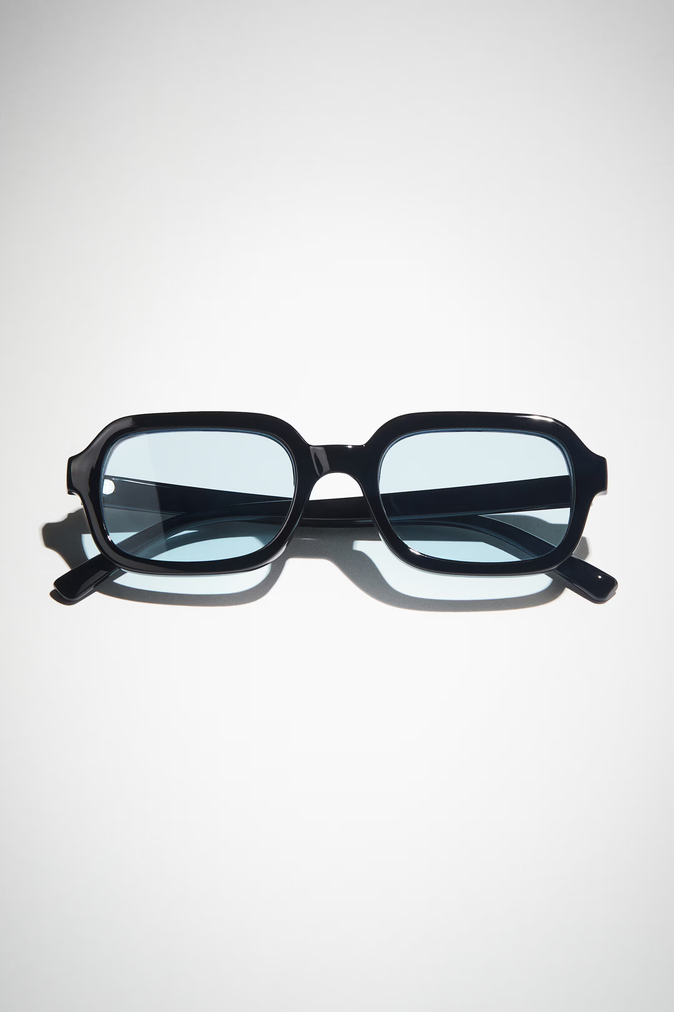 Rectangular sunglasses - Black/Light blue - Ladies | H&M GB | H&M (UK, MY, IN, SG, PH, TW, HK)