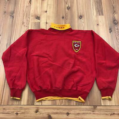 Vintage The Game Red Kansas City Chiefs Long Sleeve High Neck Sweatshirt Size XL  | eBay | eBay US