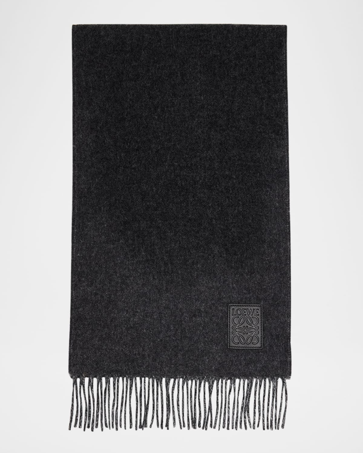 Fringed Wool & Cashmere Scarf | Neiman Marcus