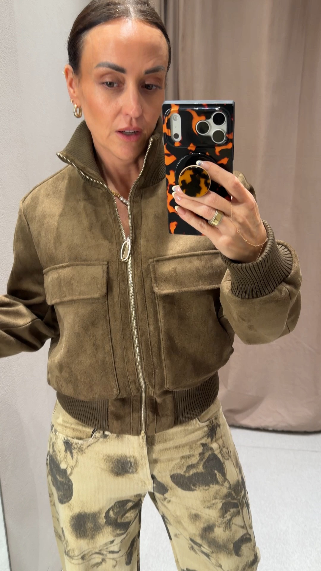 M jacket, ordering a L so fits better with sweaters, 6 pants for an oversized fit

#LTKdayinmylife #LTKgrwm #LTKootd