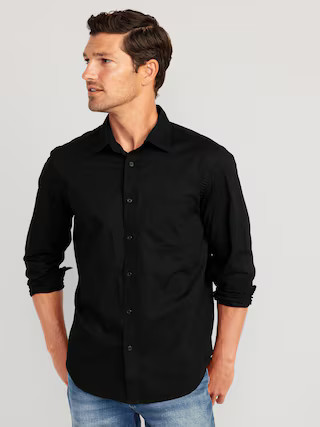 Regular-Fit Built-In Flex Everyday Shirt for Men | Old Navy (US)
