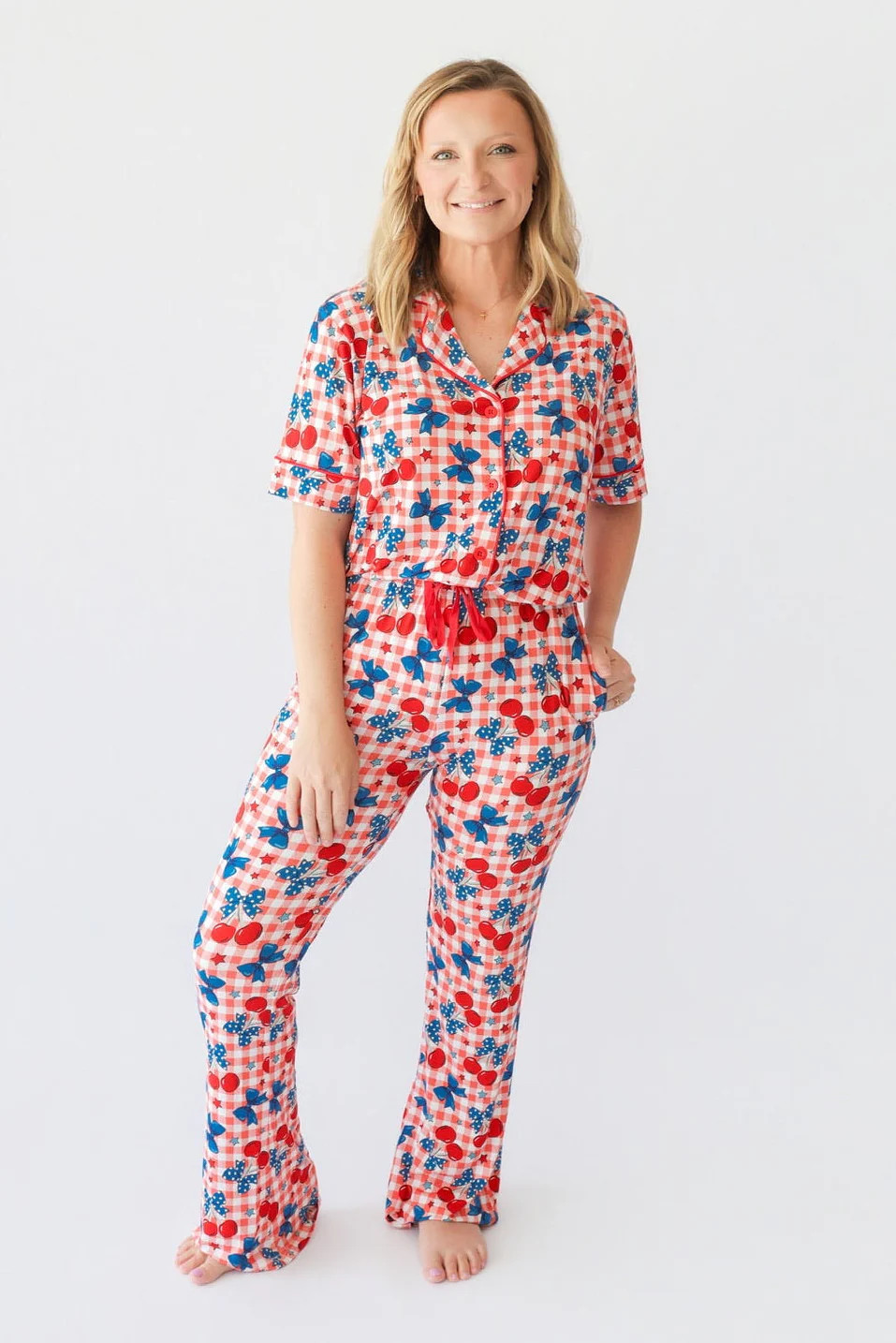 STAR-SPANGLED CHERRIES WOMEN'S DREAM FLARE SET | Dream Big Little